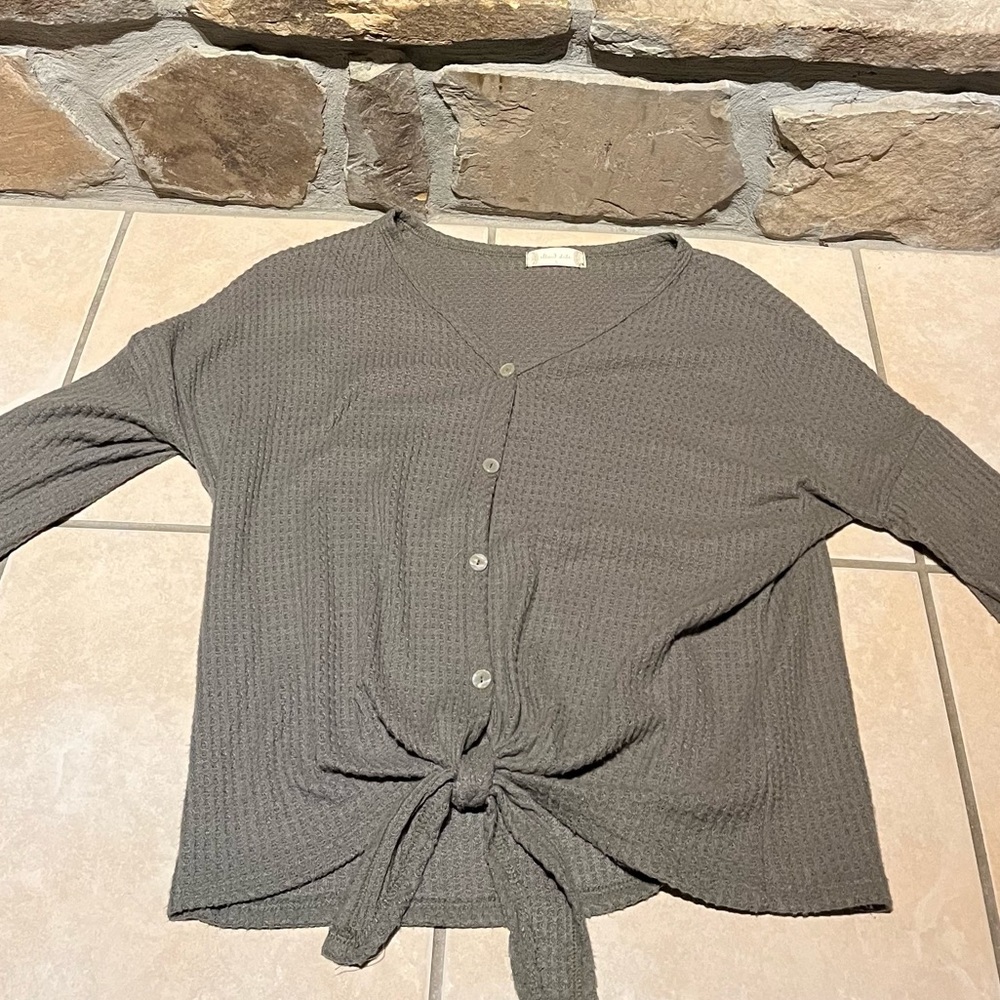 Altard State green long sleeve shirt
